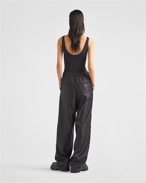 prada overszied pants sash|farfetch prada pants.